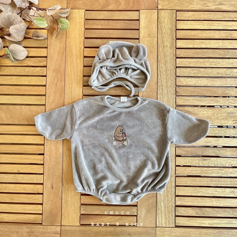 CHOCO-BEBE - Korean Children Fashion - #Kfashion4kids - Towel Bear Bodysuit - 8
