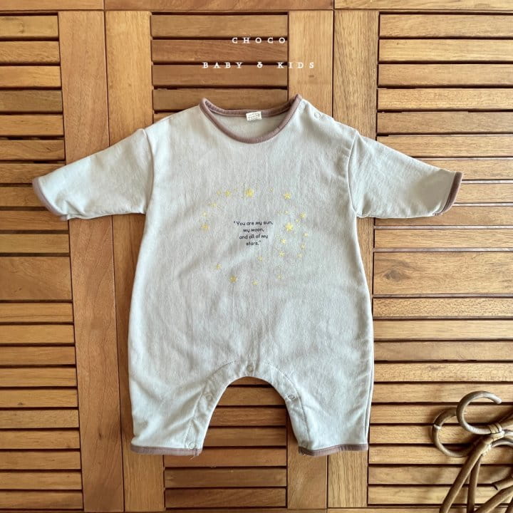 CHOCO-BEBE - Korean Children Fashion - #Kfashion4kids - Star Piping Bodysuit