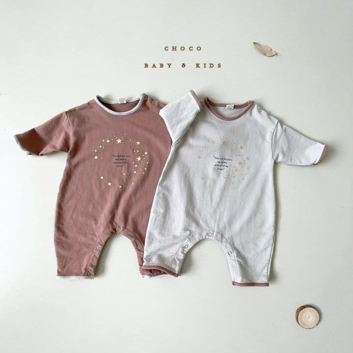 CHOCO-BEBE - Korean Children Fashion - #Kfashion4kids - Star Piping Bodysuit - 6