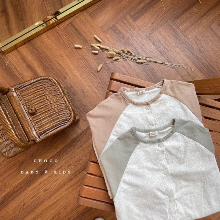 CHOCO-BEBE - Korean Children Fashion - #Kfashion4kids - Raglan Colored Bodysuit - 7