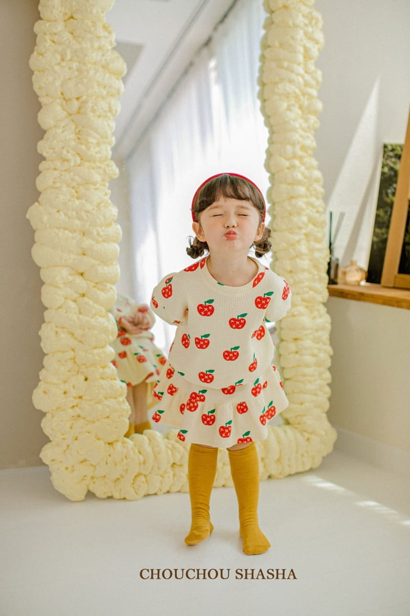 CHOUCHOU SHASHA - Korean Children Fashion - #Kfashion4kids - Apple Top Bottom Set - 10