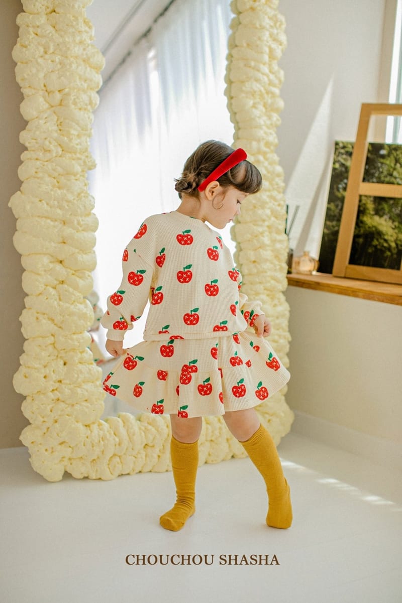 CHOUCHOU SHASHA - Korean Children Fashion - #Kfashion4kids - Apple Top Bottom Set - 6