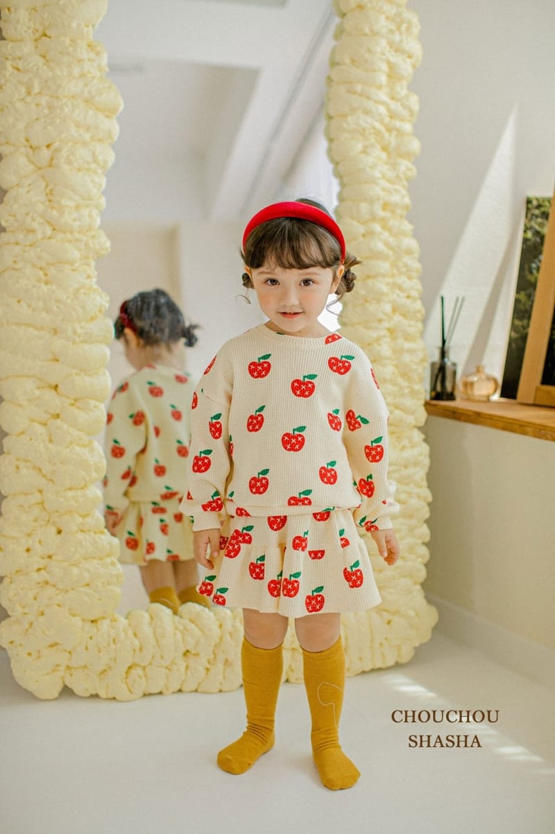 CHOUCHOU SHASHA - Korean Children Fashion - #Kfashion4kids - Apple Top Bottom Set - 7
