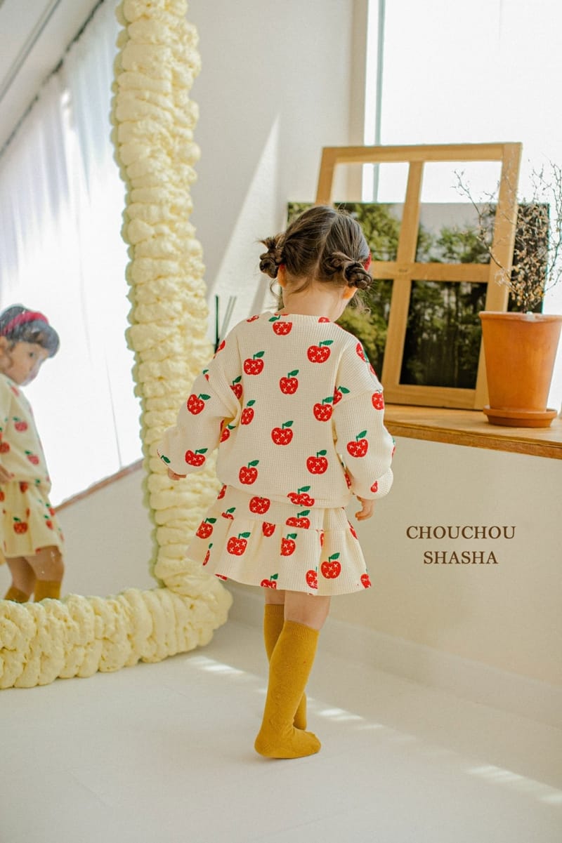 CHOUCHOU SHASHA - Korean Children Fashion - #Kfashion4kids - Apple Top Bottom Set - 8