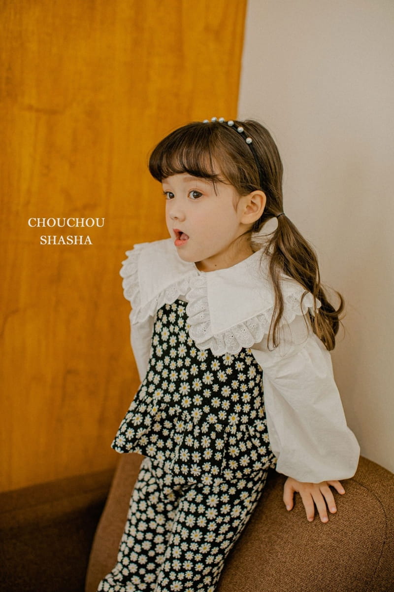 CHOUCHOU SHASHA - Korean Children Fashion - #Kfashion4kids - Daisy Top Bottom Set - 2
