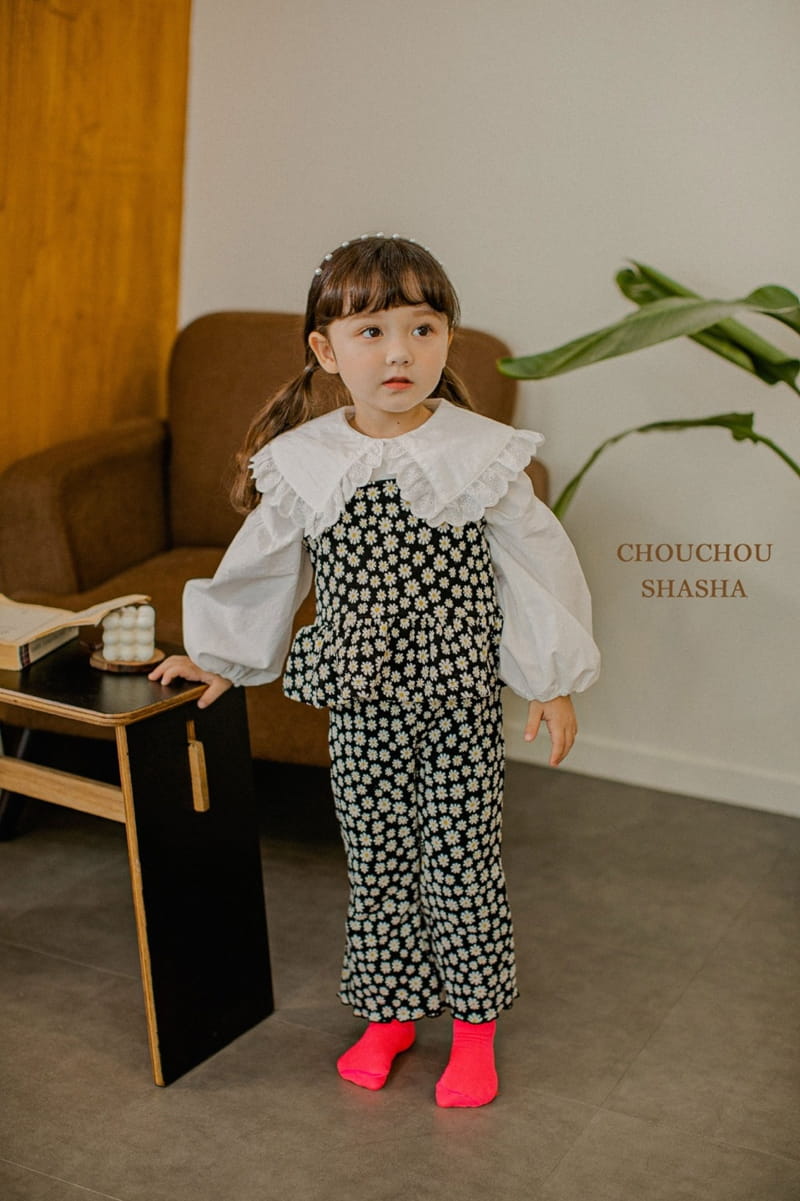 CHOUCHOU SHASHA - Korean Children Fashion - #Kfashion4kids - Daisy Top Bottom Set - 3