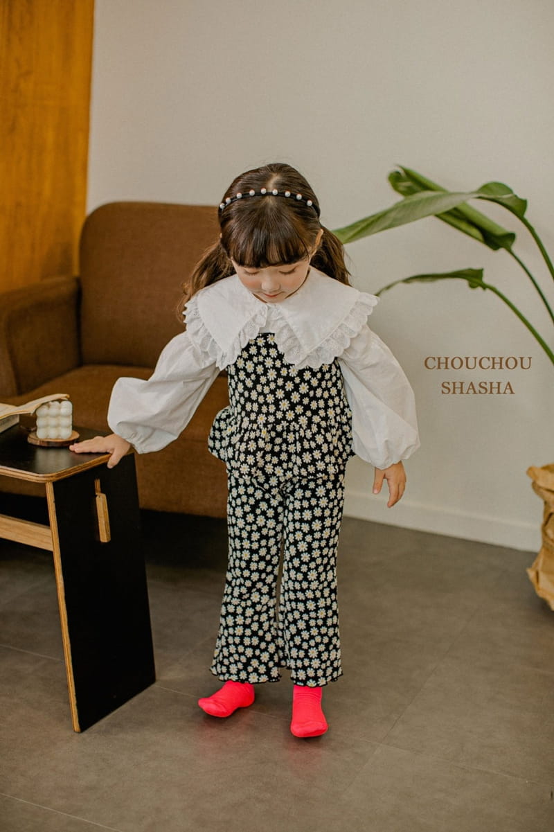 CHOUCHOU SHASHA - Korean Children Fashion - #Kfashion4kids - Daisy Top Bottom Set - 4