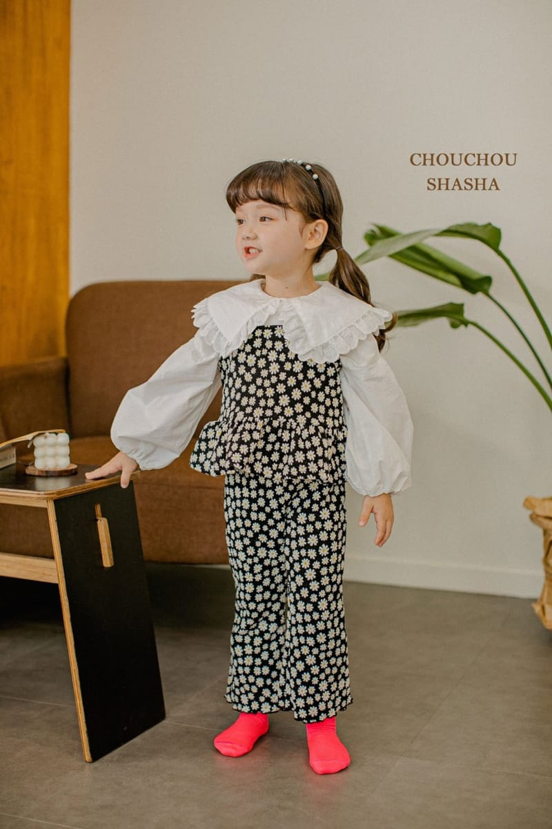 CHOUCHOU SHASHA - Korean Children Fashion - #Kfashion4kids - Daisy Top Bottom Set - 5