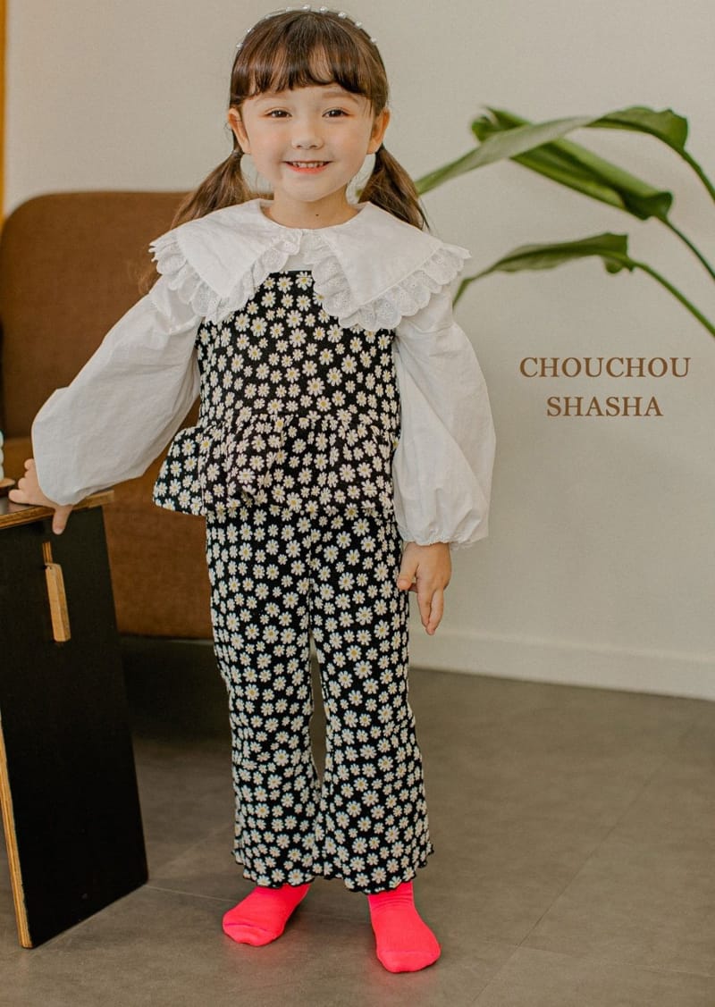 CHOUCHOU SHASHA - Korean Children Fashion - #Kfashion4kids - Daisy Top Bottom Set - 6