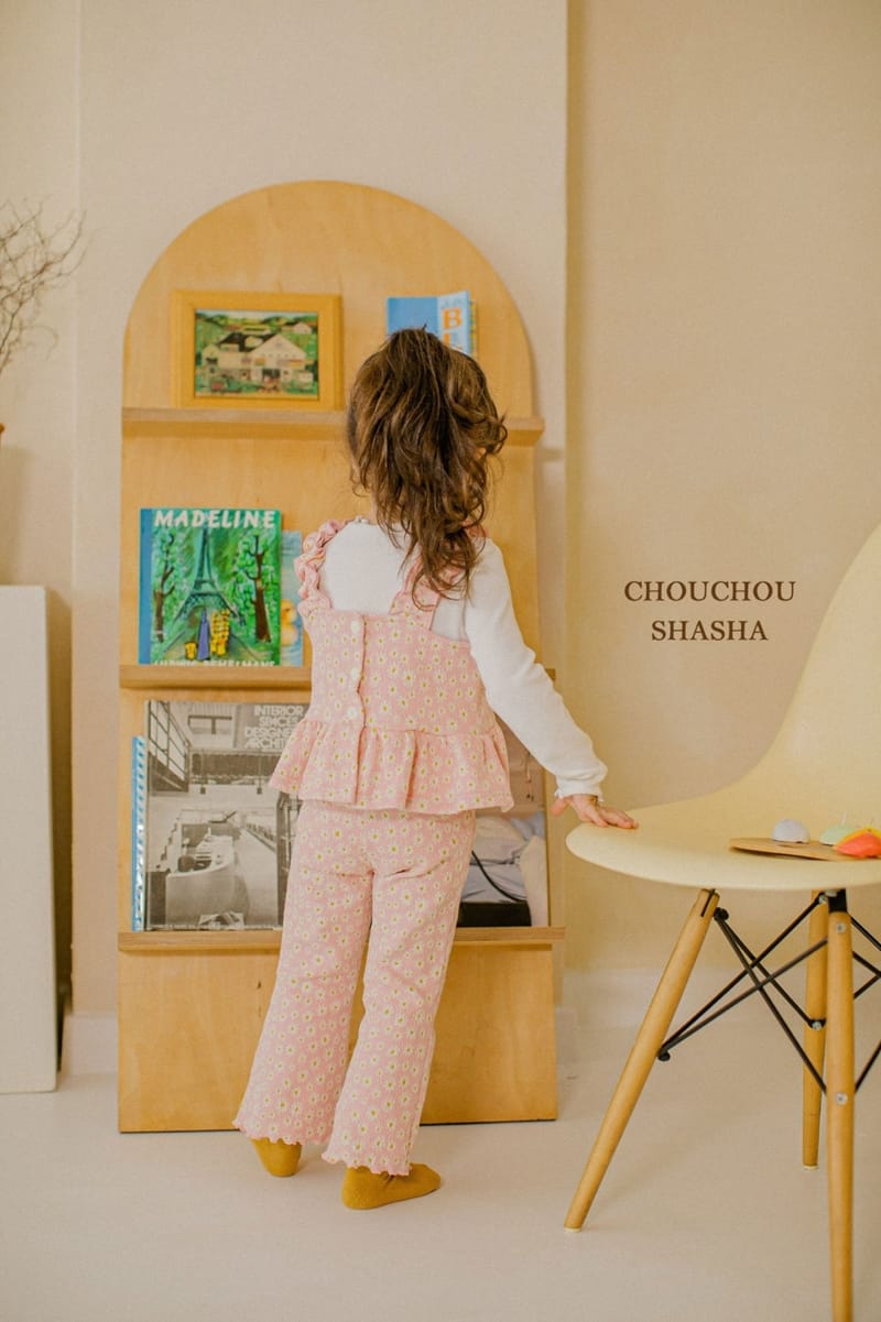 CHOUCHOU SHASHA - Korean Children Fashion - #Kfashion4kids - Daisy Top Bottom Set - 7