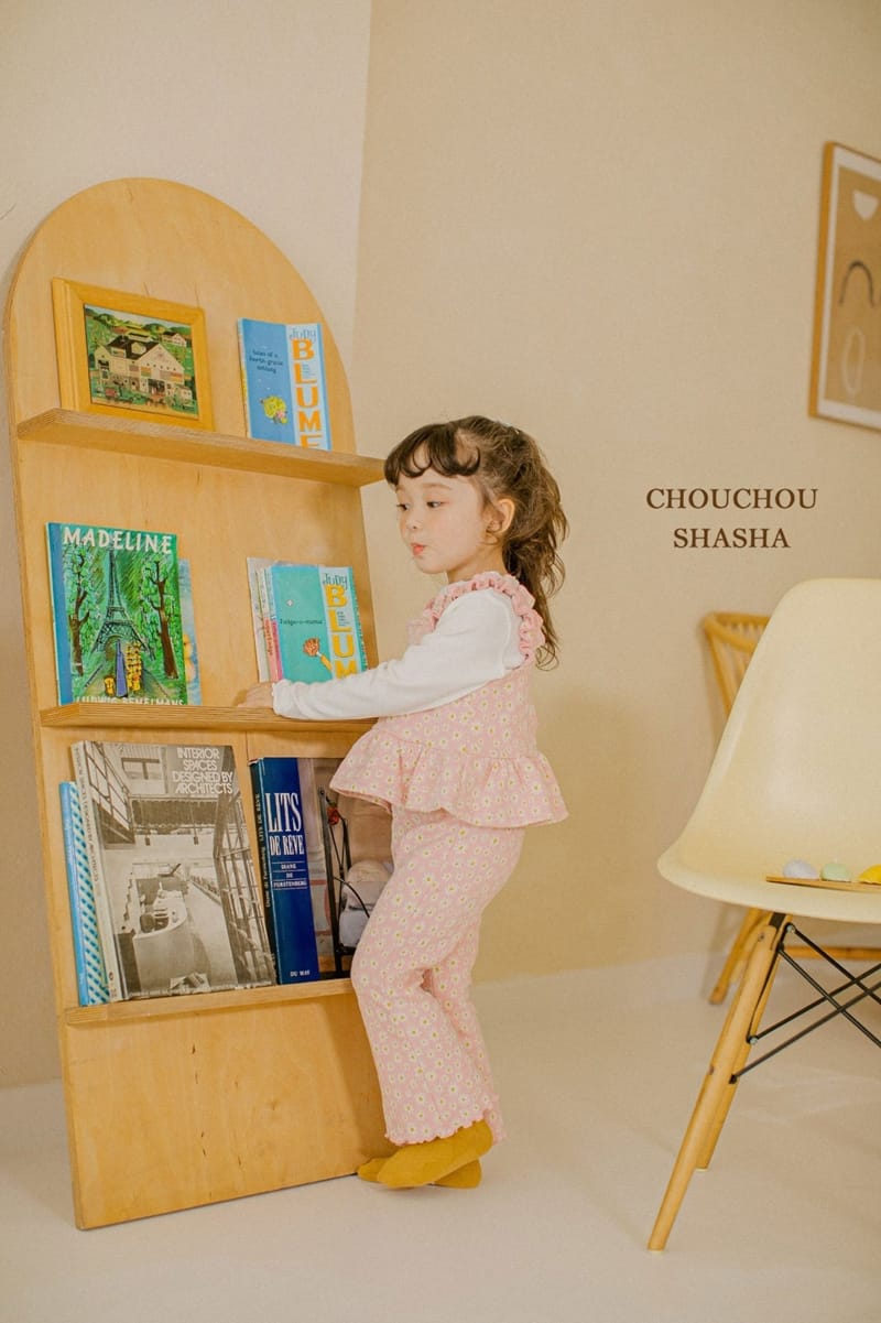 CHOUCHOU SHASHA - Korean Children Fashion - #Kfashion4kids - Daisy Top Bottom Set - 8