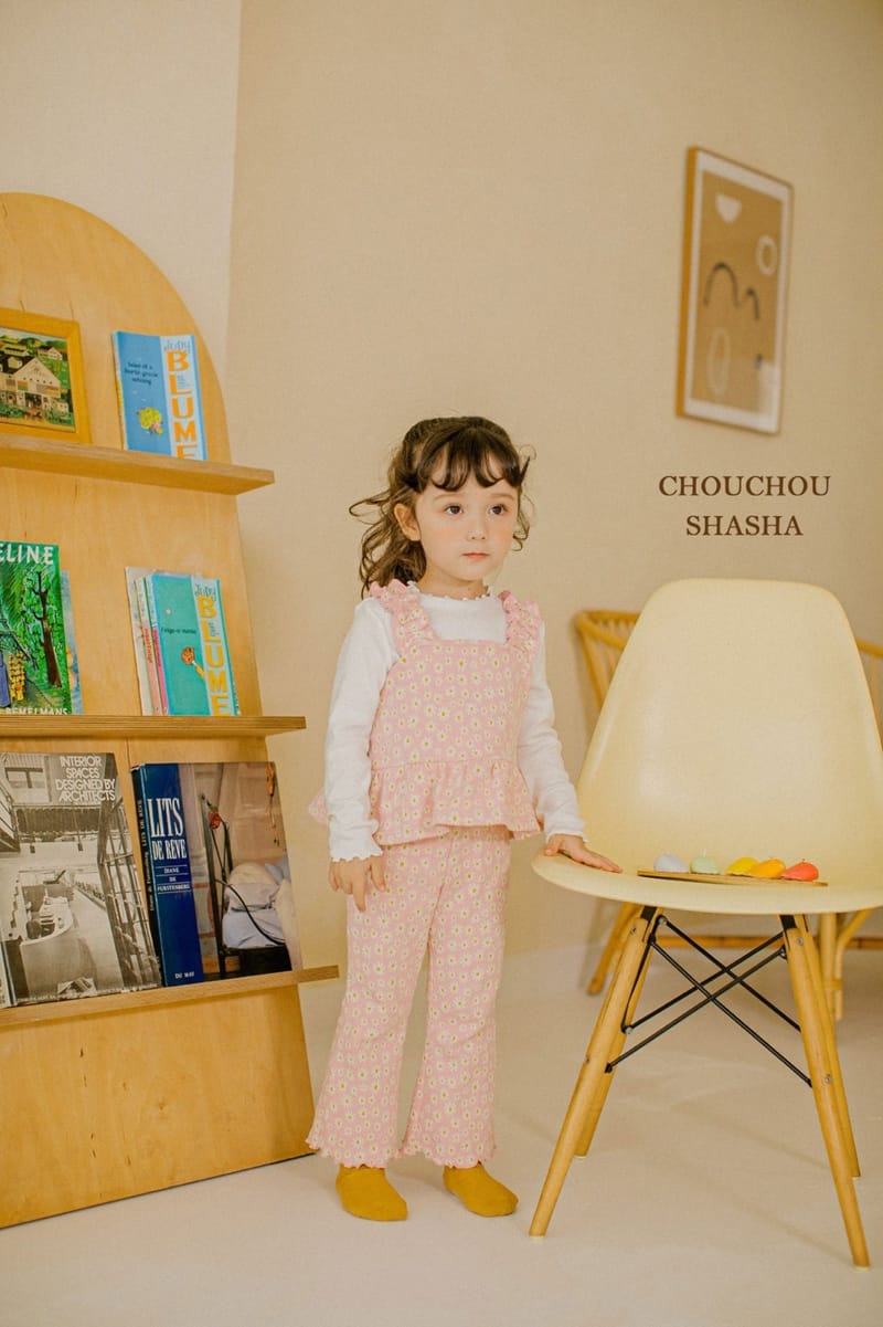 CHOUCHOU SHASHA - Korean Children Fashion - #Kfashion4kids - Daisy Top Bottom Set - 9