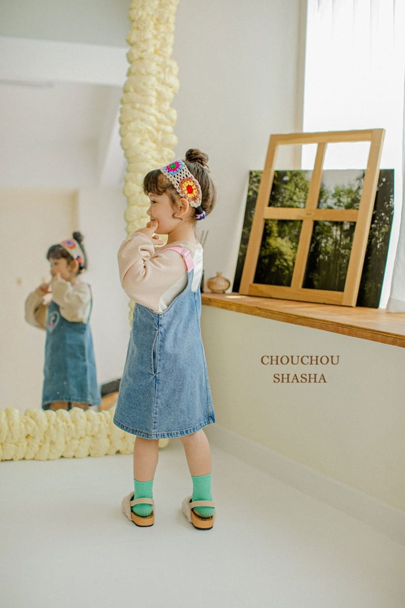 CHOUCHOU SHASHA - Korean Children Fashion - #Kfashion4kids - Denim Overall Skirrt - 2