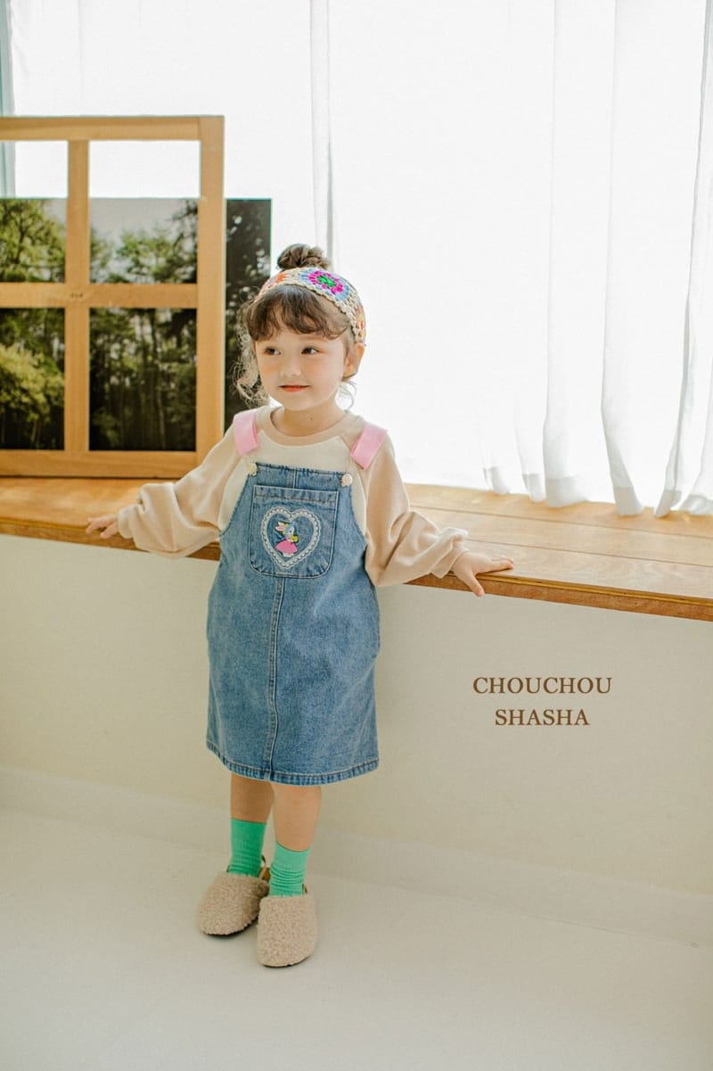 CHOUCHOU SHASHA - Korean Children Fashion - #Kfashion4kids - Denim Overall Skirrt - 3