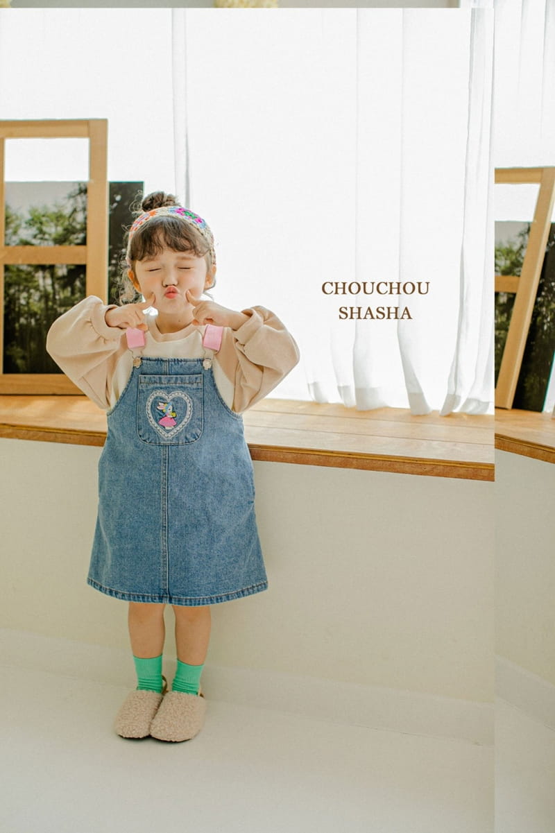 CHOUCHOU SHASHA - Korean Children Fashion - #Kfashion4kids - Denim Overall Skirrt - 4