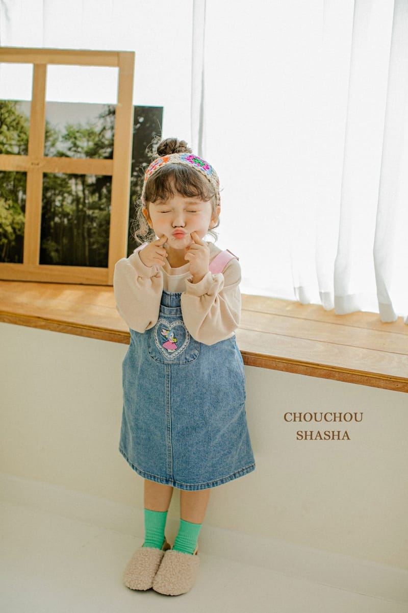 CHOUCHOU SHASHA - Korean Children Fashion - #Kfashion4kids - Denim Overall Skirrt - 5