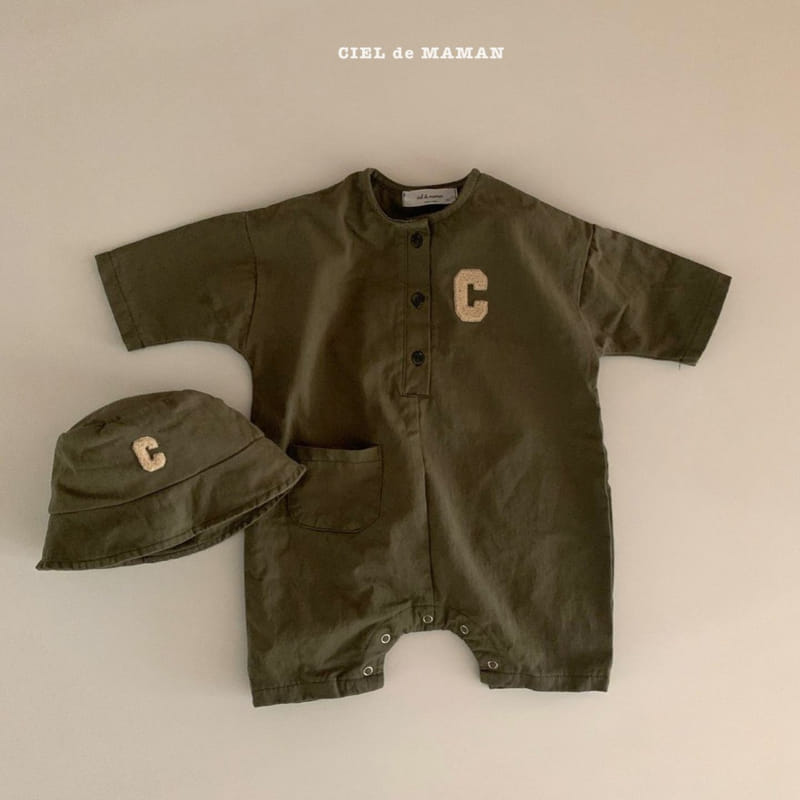 CIEL DE MAMAN - Korean Children Fashion - #Kfashion4kids - Ciel Buckle Jumpsuit with Bucket Hat - 2
