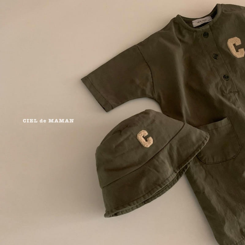 CIEL DE MAMAN - Korean Children Fashion - #Kfashion4kids - Ciel Buckle Jumpsuit with Bucket Hat - 3