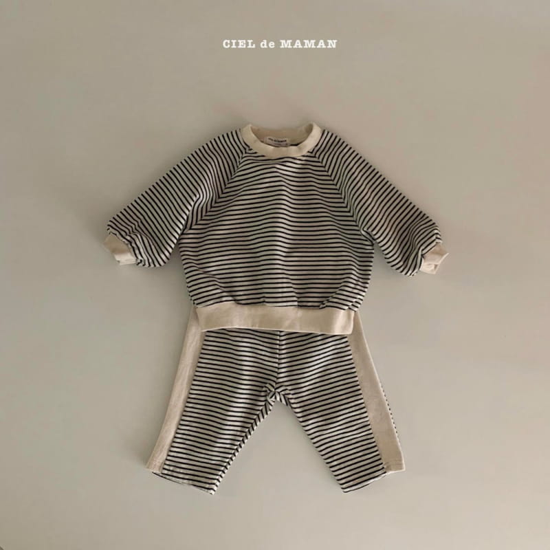 CIEL DE MAMAN - Korean Children Fashion - #Kfashion4kids - Papillon Top Bottom Set