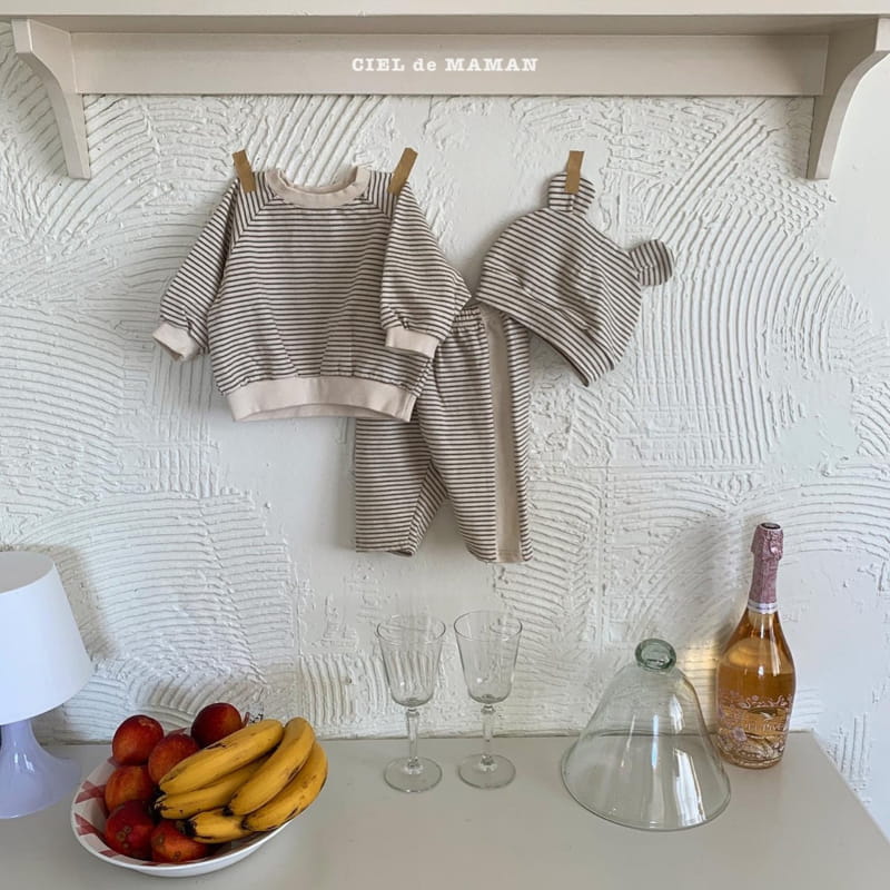 CIEL DE MAMAN - Korean Children Fashion - #Kfashion4kids - Papillon Top Bottom Set - 10