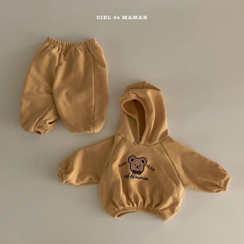 CIEL DE MAMAN - Korean Children Fashion - #Kfashion4kids - Bebe Hood Top Bottom Set