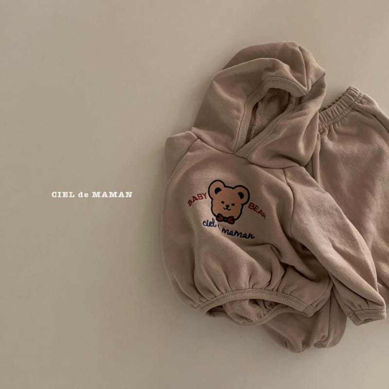 CIEL DE MAMAN - Korean Children Fashion - #Kfashion4kids - Bebe Hood Top Bottom Set - 4