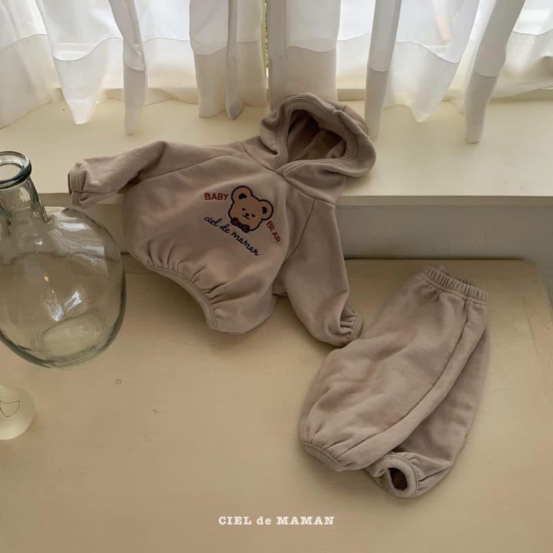 CIEL DE MAMAN - Korean Children Fashion - #Kfashion4kids - Bebe Hood Top Bottom Set - 7