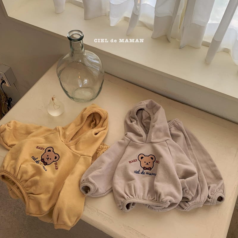 CIEL DE MAMAN - Korean Children Fashion - #Kfashion4kids - Bebe Hood Top Bottom Set - 8