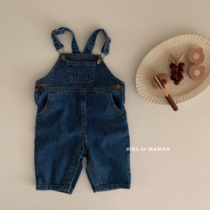 CIEL DE MAMAN - Korean Children Fashion - #Kfashion4kids - Denim Overalls