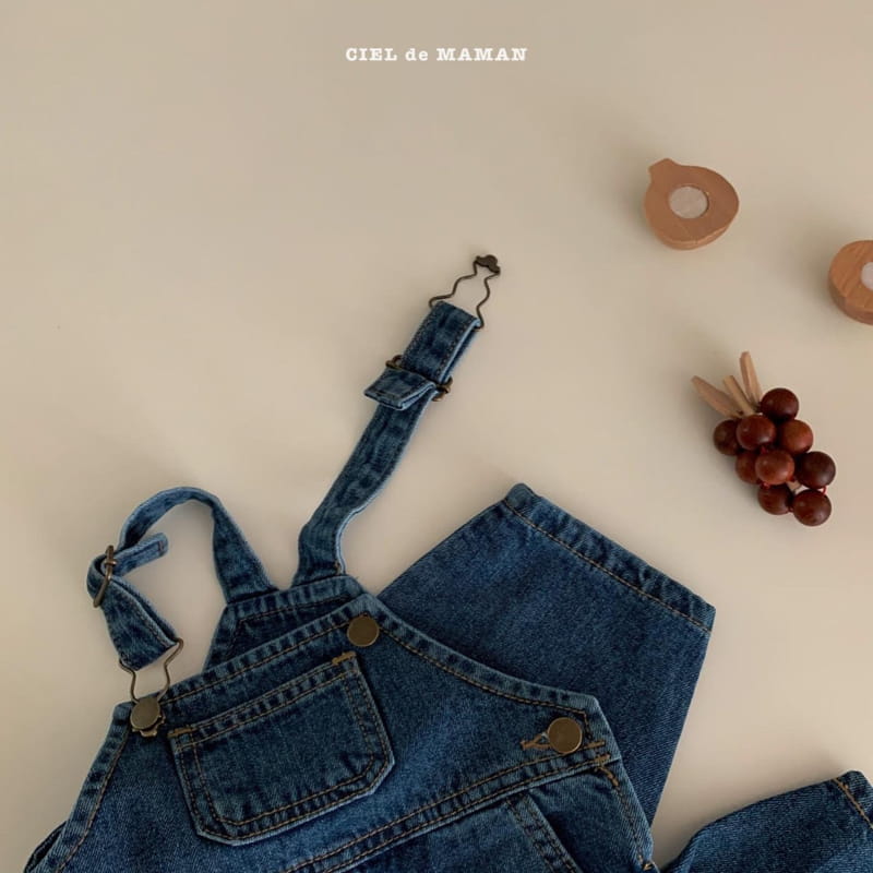 CIEL DE MAMAN - Korean Children Fashion - #Kfashion4kids - Denim Overalls - 3