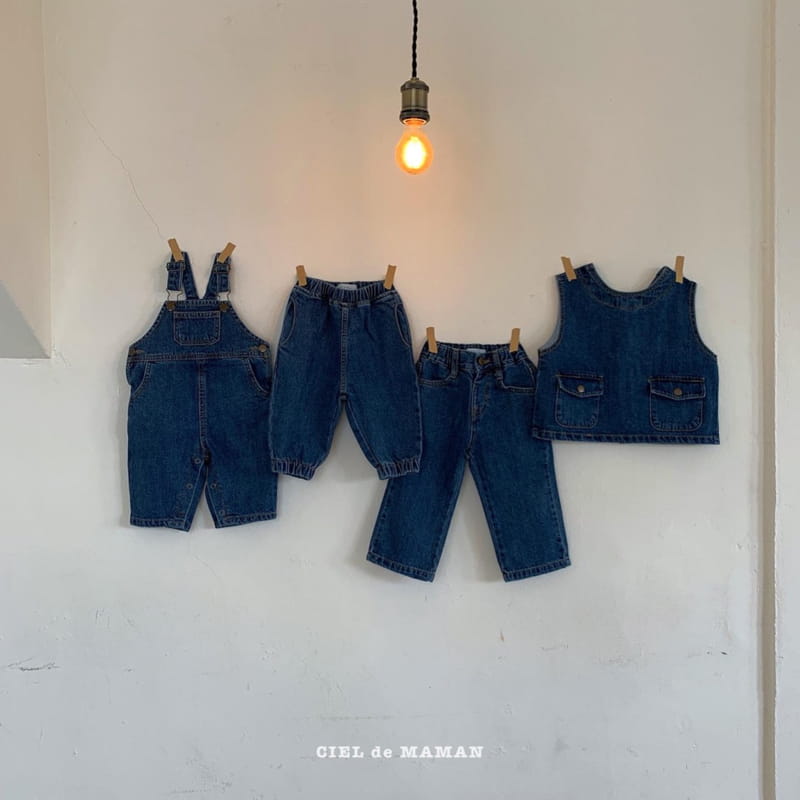 CIEL DE MAMAN - Korean Children Fashion - #Kfashion4kids - Denim Overalls - 5