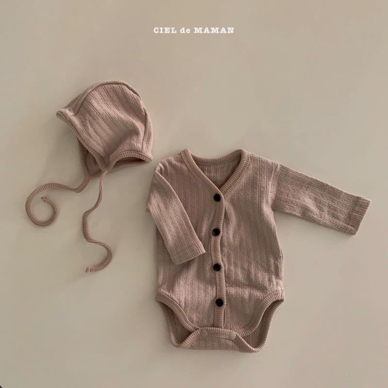 CIEL DE MAMAN - Korean Children Fashion - #Kfashion4kids - Nuvo Romper with Bonnet