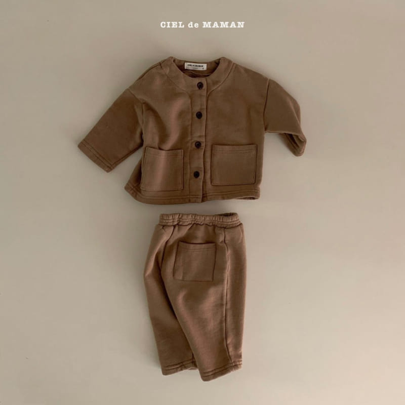 CIEL DE MAMAN - Korean Children Fashion - #Kfashion4kids - Cardigan Bottom Set