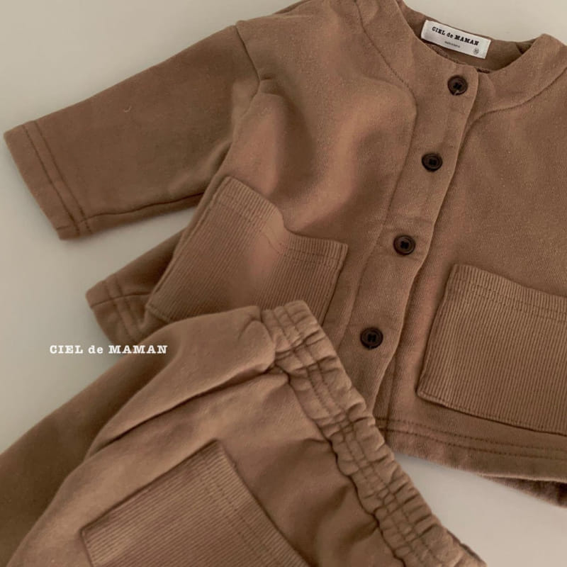 CIEL DE MAMAN - Korean Children Fashion - #Kfashion4kids - Cardigan Bottom Set - 2