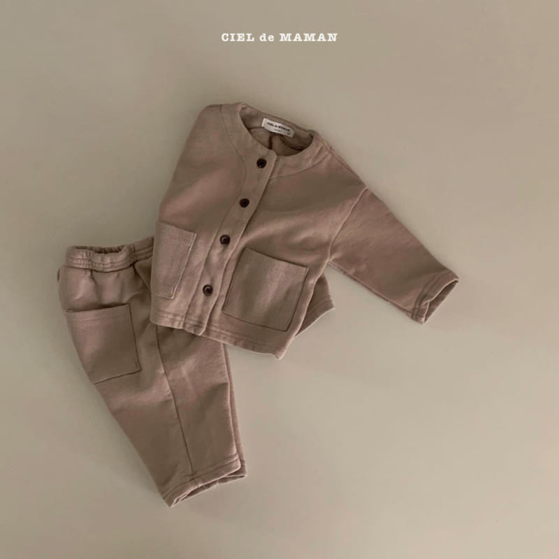 CIEL DE MAMAN - Korean Children Fashion - #Kfashion4kids - Cardigan Bottom Set - 5