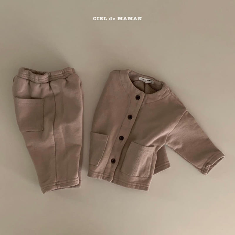 CIEL DE MAMAN - Korean Children Fashion - #Kfashion4kids - Cardigan Bottom Set - 6
