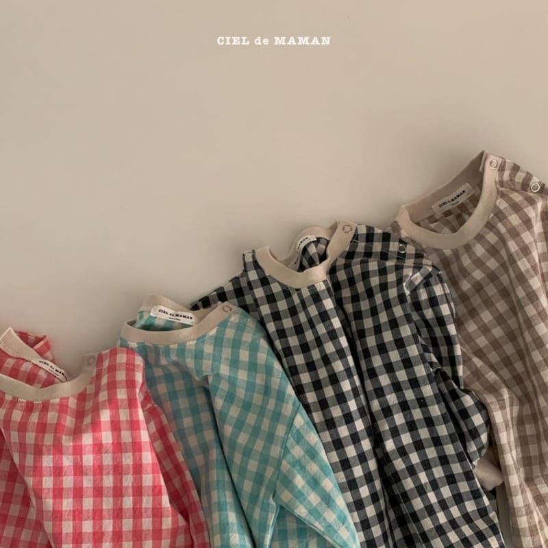 CIEL DE MAMAN - Korean Children Fashion - #Kfashion4kids - Check Easywear