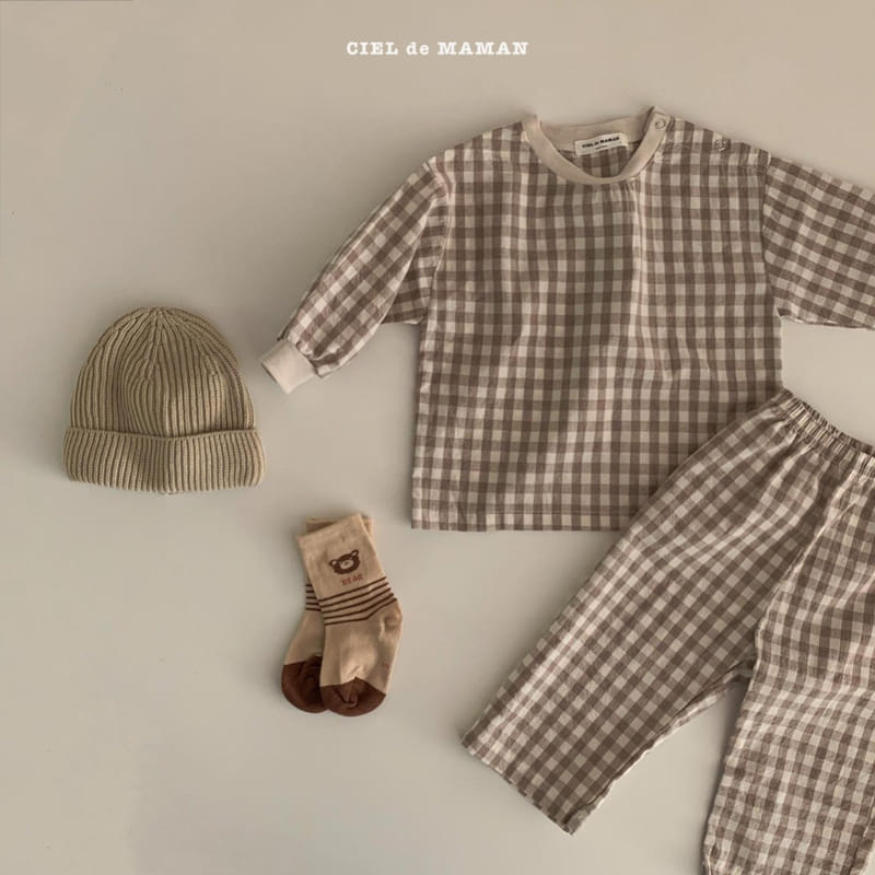 CIEL DE MAMAN - Korean Children Fashion - #Kfashion4kids - Check Easywear - 6