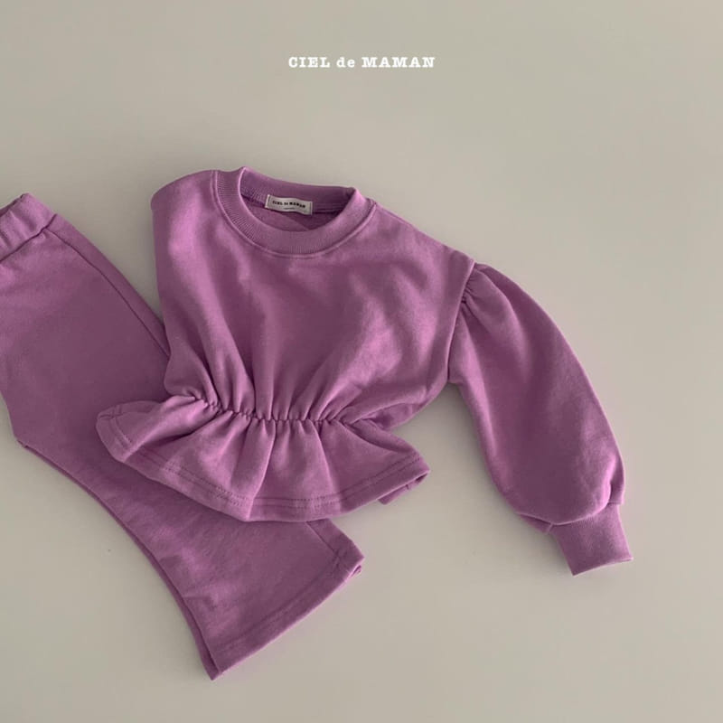 CIEL DE MAMAN - Korean Children Fashion - #Kfashion4kids - Puff Top Bottom Set - 4