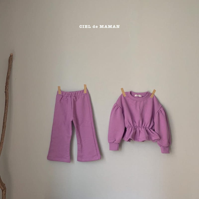 CIEL DE MAMAN - Korean Children Fashion - #Kfashion4kids - Puff Top Bottom Set - 6