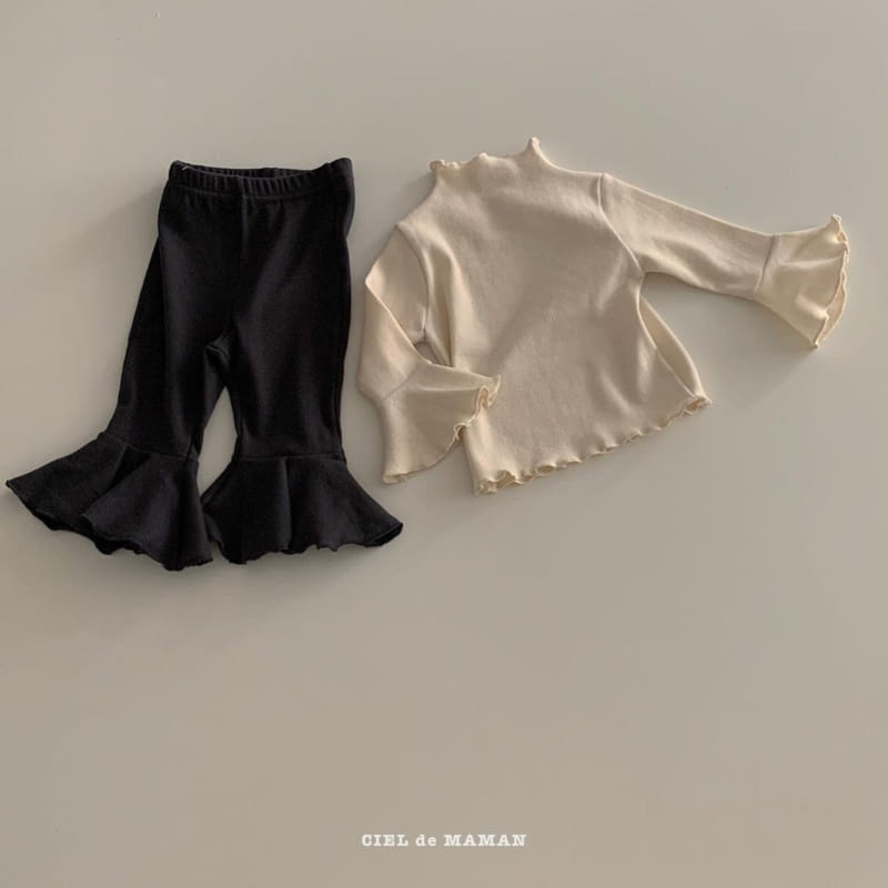 CIEL DE MAMAN - Korean Children Fashion - #Kfashion4kids - Bootscut Top Bottom Set - 3