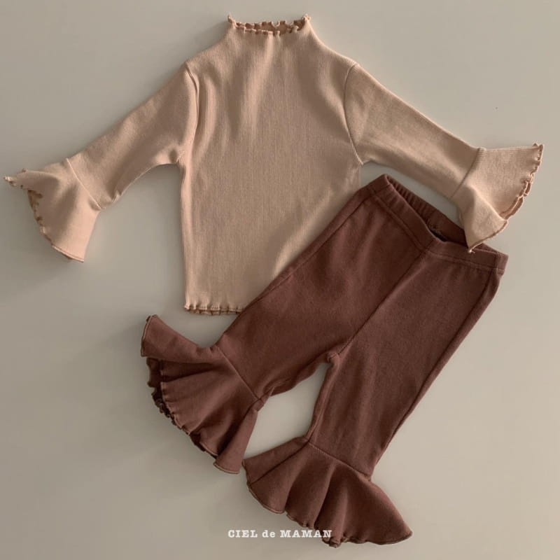 CIEL DE MAMAN - Korean Children Fashion - #Kfashion4kids - Bootscut Top Bottom Set - 4
