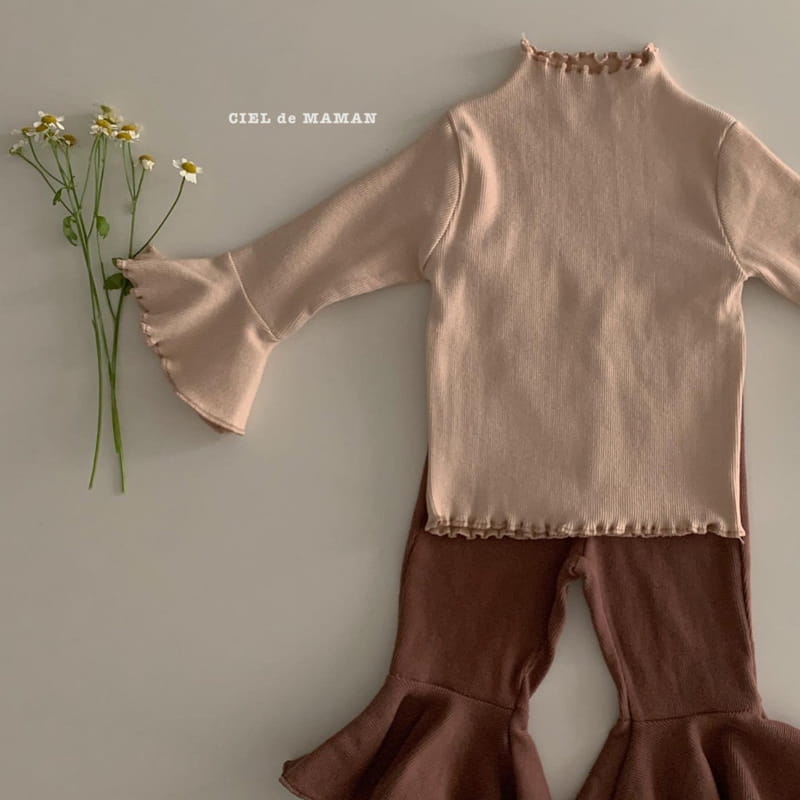 CIEL DE MAMAN - Korean Children Fashion - #Kfashion4kids - Bootscut Top Bottom Set - 5