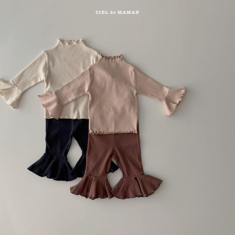 CIEL DE MAMAN - Korean Children Fashion - #Kfashion4kids - Bootscut Top Bottom Set - 8