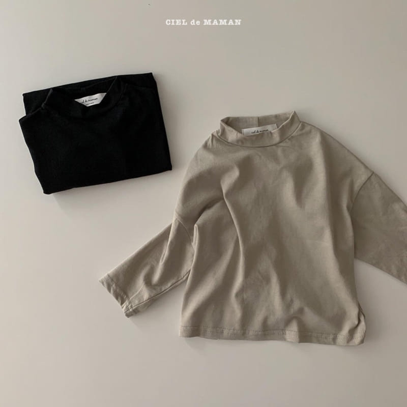CIEL DE MAMAN - Korean Children Fashion - #Kfashion4kids - Half Turtleneck 1+1 Tee - 2