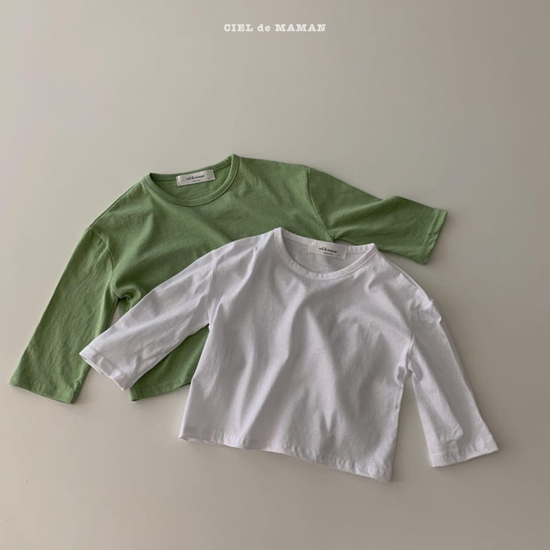 CIEL DE MAMAN - Korean Children Fashion - #Kfashion4kids - Basic Fit 1+1 Tee - 4