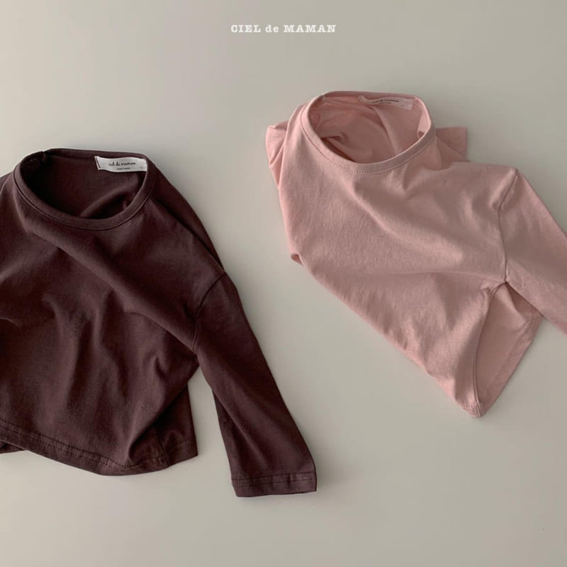 CIEL DE MAMAN - Korean Children Fashion - #Kfashion4kids - Basic Fit 1+1 Tee - 6