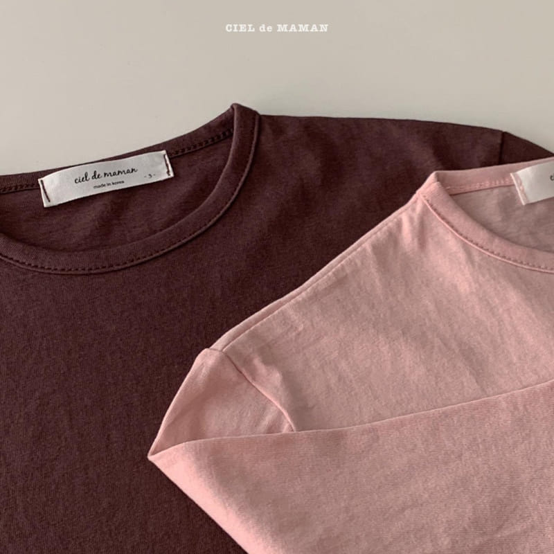 CIEL DE MAMAN - Korean Children Fashion - #Kfashion4kids - Basic Fit 1+1 Tee - 7