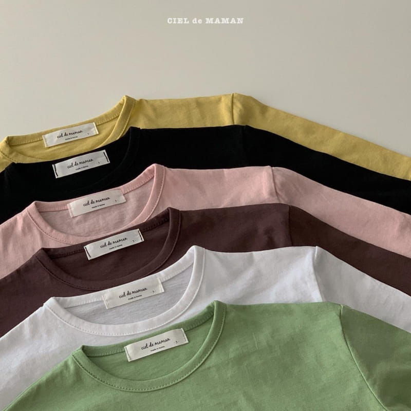 CIEL DE MAMAN - Korean Children Fashion - #Kfashion4kids - Basic Fit 1+1 Tee - 8