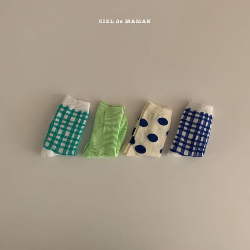CIEL DE MAMAN - Korean Children Fashion - #Kfashion4kids - Point Socks [set of 4]